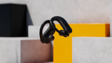 Close-up of JBL Endurance Peak 3 earphones water