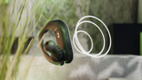 JBL Endurance Peak 3 earpiece with visual sound waves