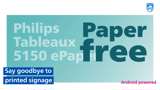 Campaign image Tableaux with focus on paperless digital signage