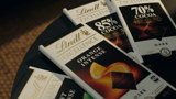 Header with assortment of Lindt packaging