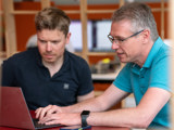 Dennis and Arne in pod