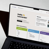 Dashboard With Personalized Greeting And Themes