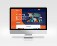 Web design with renewed brand identity Predia applied