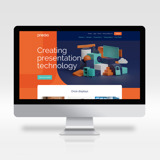 Web design with renewed brand identity Predia applied