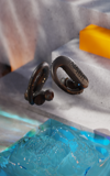 Close-up of JBL Endurance Peak 3 earphones with waterproof function