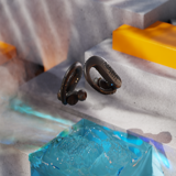Close-up of JBL Endurance Peak 3 earphones with waterproof function